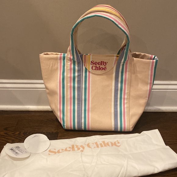 NWT See by Chloe Laetizia tote bag, smooth tan - Picture 5 of 11